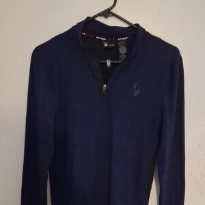 Spyder Men's Navy Zip-Up Sweater